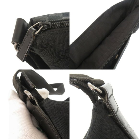 GUCCI Black Leather Shoulder Bag - Picture 10 of 11